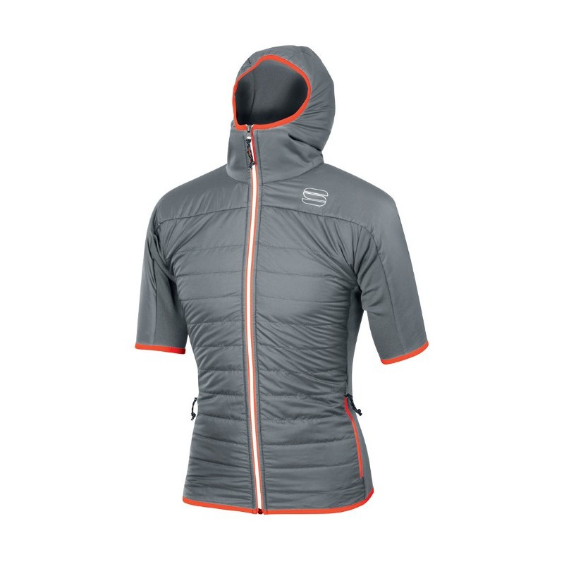 Warm-up jas Sportful Rythmo Puffy Evolution Cement Warm-up jas Sportful Rythmo Puffy Evolution Cement